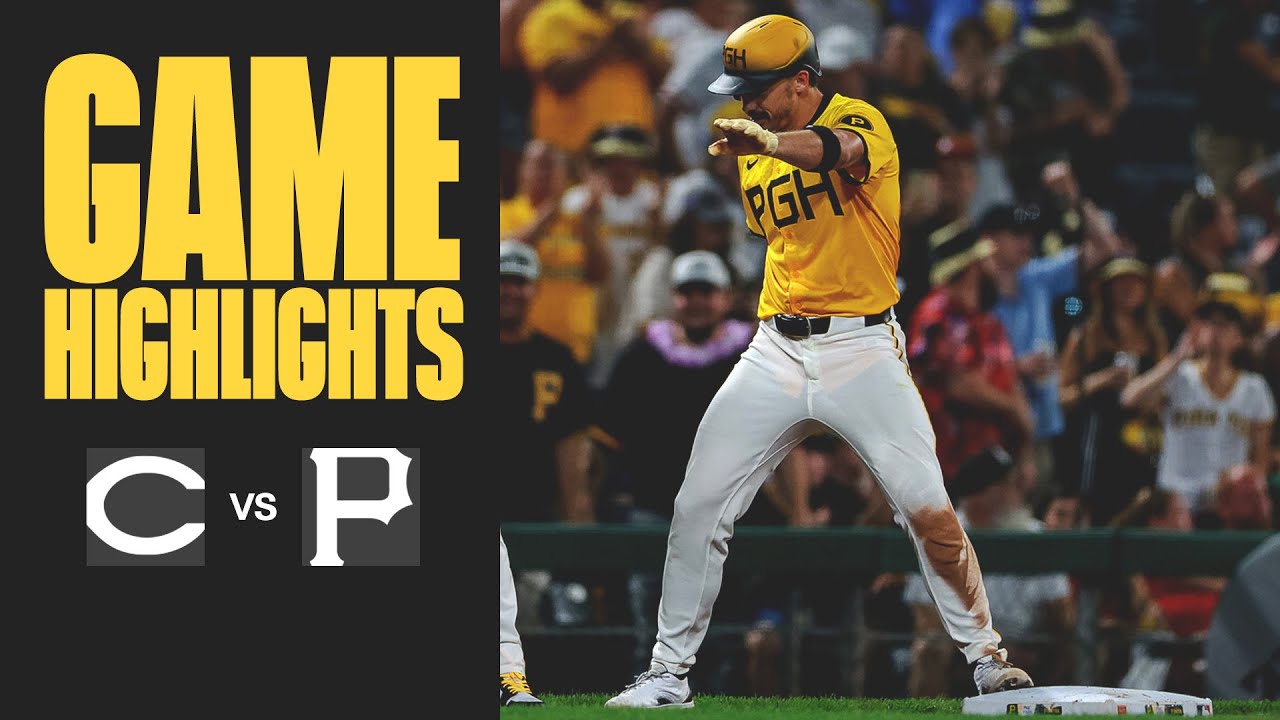 Bryan Reynolds 8th Inning Triple Sparks Win | Reds vs. Pirates Game Highlights (8/8/25)