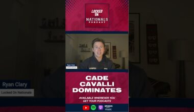 Cade Cavalli Dominates And The Washington Nationals Get The Walk Off Win Thanks To CJ Abrams!