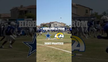 highlights from #DallasCowboys vs #LARams joint practice 🍿| ​⁠@AmericanAirlines #NFL #football