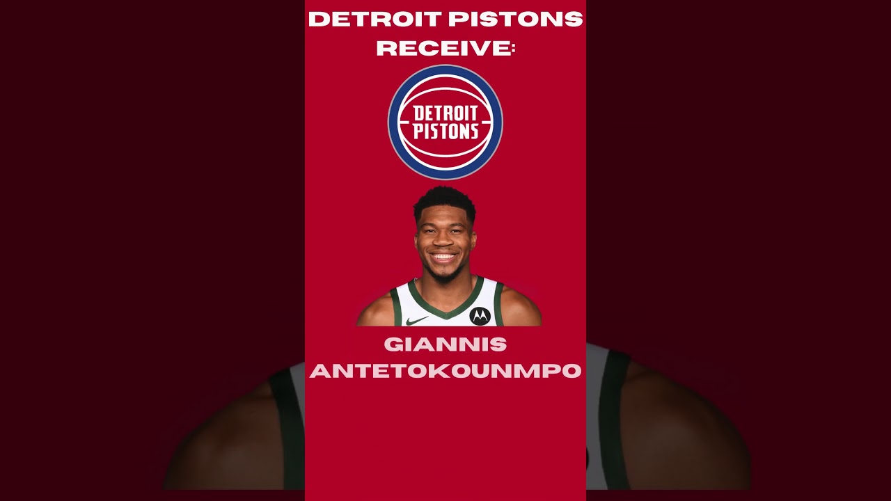 TRADING Giannis Antetokounmpo To The Detroit Pistons! #nba #basketball #viral