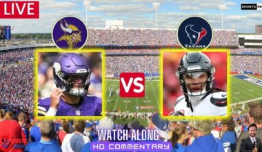 Vikings vs Texans | Pre Season | Minnesota Vikings vs Houston Texans Live Watch Along