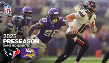 Houston Texans vs. Minnesota Vikings Game Highlights | 2025 Preseason Week 1