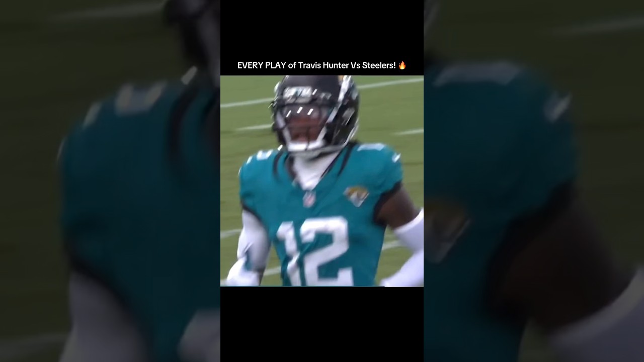 EVERY PLAY from Travis Hunter’s NFL Debut 🔥 Jaguars Vs Steelers 2025 highlights
