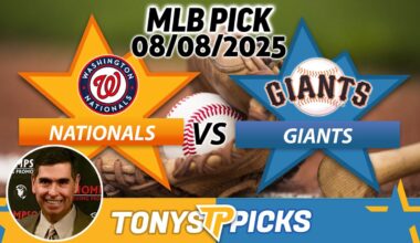 Washington Nationals vs San Francisco Giants Pick 8/8/25 MLB Pick Prediction