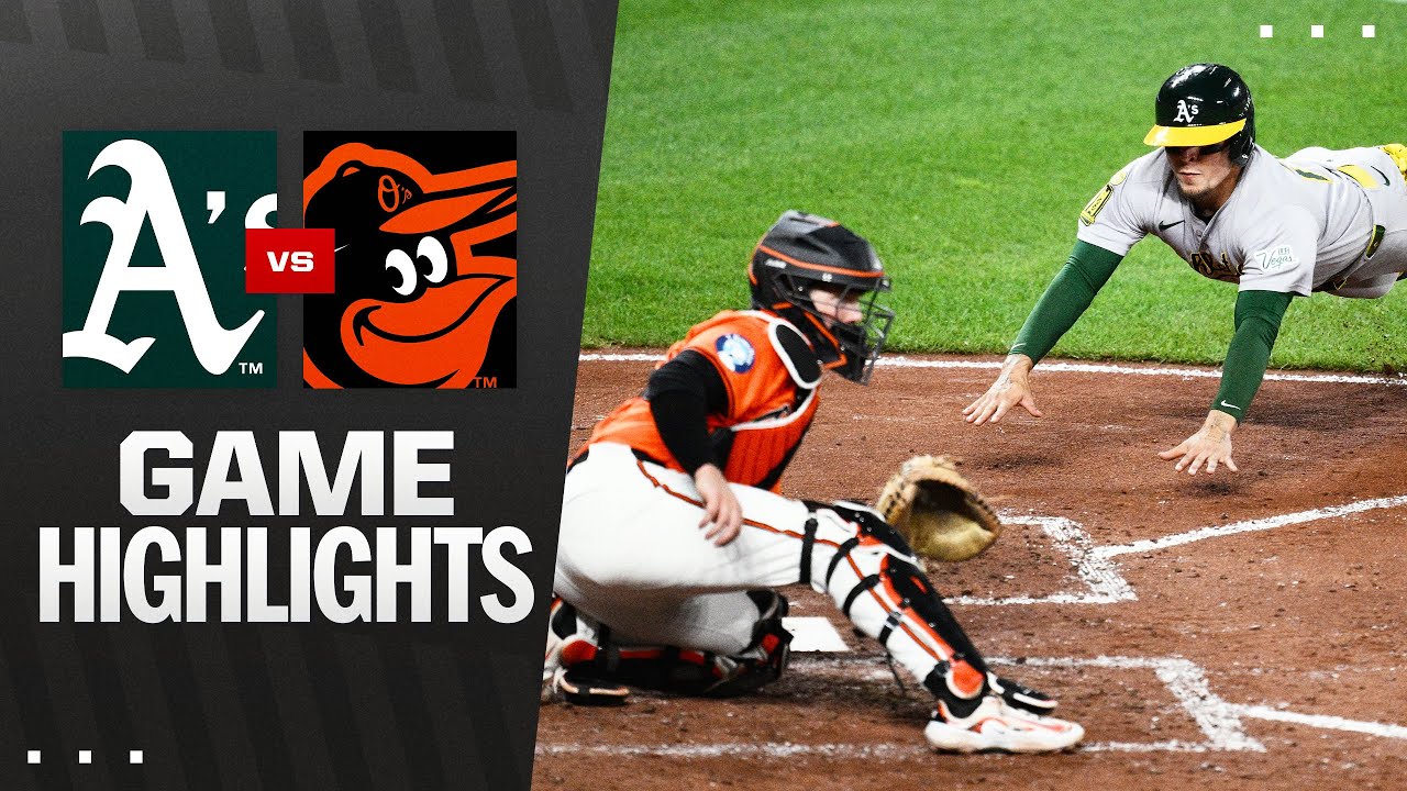 Athletics vs. Orioles Game Highlights (8/9/25) | MLB Highlights