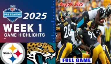 Pittsburgh Steelers vs Jacksonville Jaguars FULL GAME 08/09/25 | Preseason Week 1 - NFL Season 2025