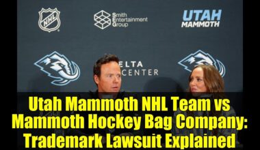 Utah Mammoth NHL Team vs Mammoth Hockey Bag Company: Trademark Lawsuit Explained