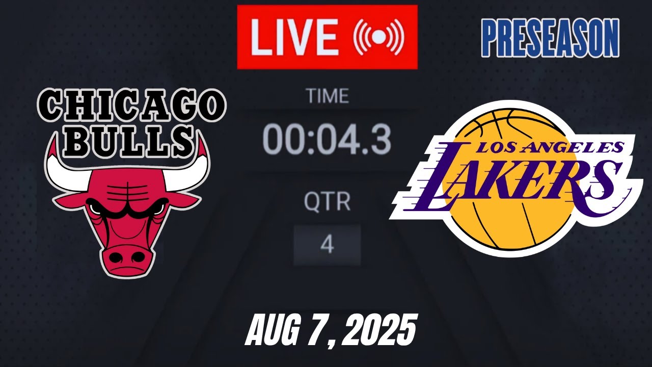 NBA LIVE! Los Angeles Lakers vs Chicago Bulls | Aug 8, 2025 Lakers vs Bulls 2K Preseason