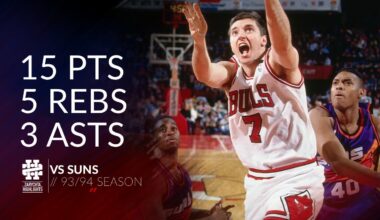 Toni Kukoc 15 pts 5 rebs 3 asts vs Suns 93/94 season