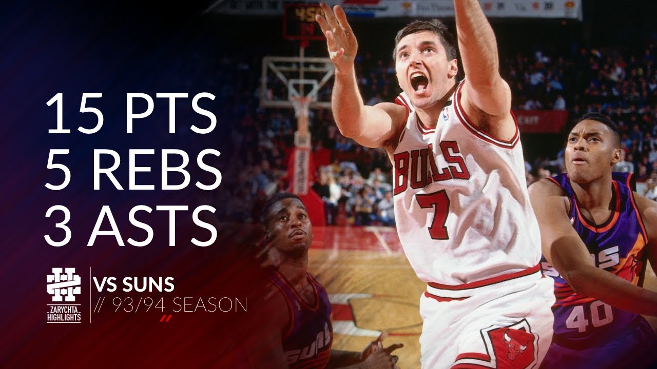 Toni Kukoc 15 pts 5 rebs 3 asts vs Suns 93/94 season