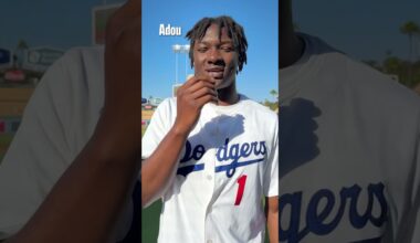 BTS: Lakers Throwing the First Pitch for the Dodgers
