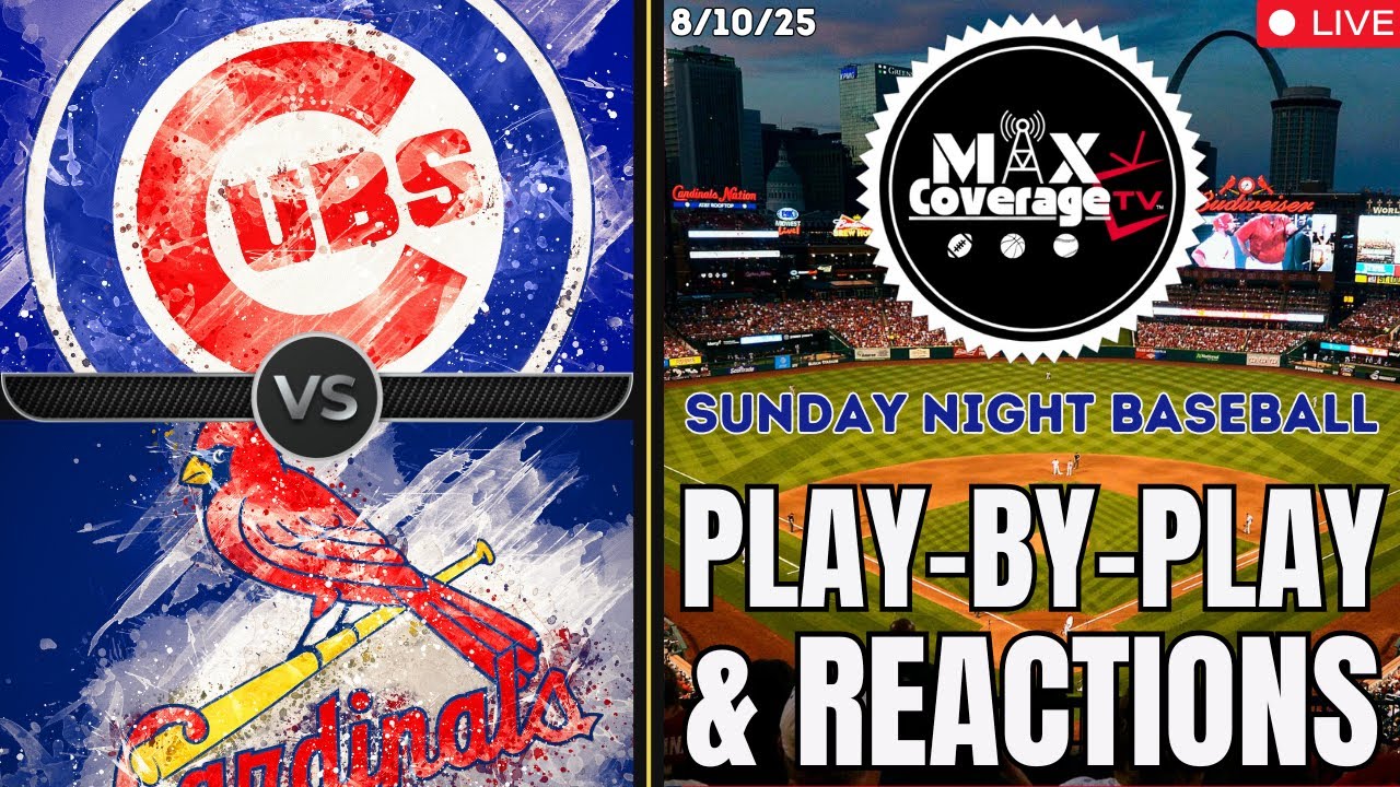 🔴LIVE SNB Chicago Cubs vs St. Louis Cardinals - Play-By-Play & Reactions (8/10/25)