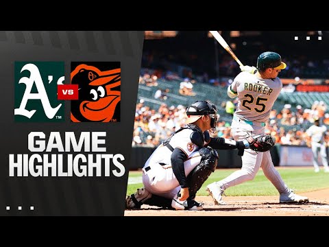 Athletics vs. Orioles Game Highlights (8/10/25) | MLB Highlights