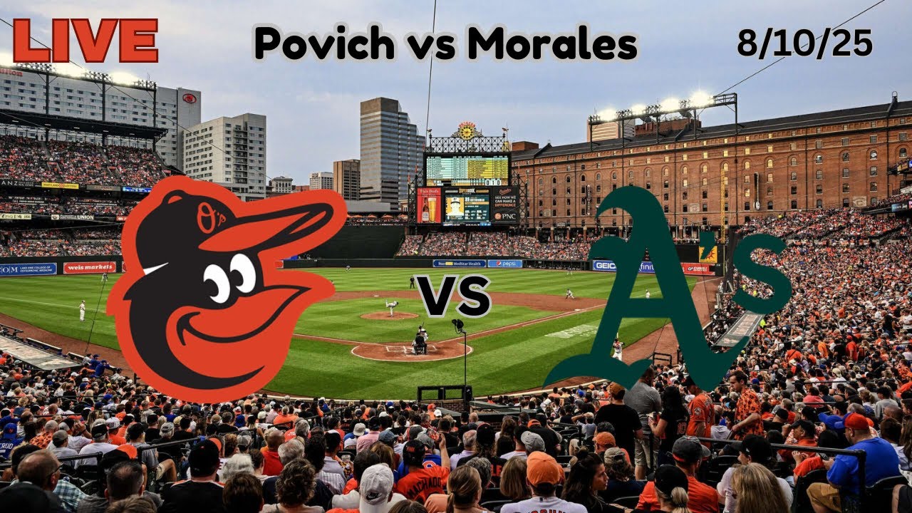 Baltimore Orioles vs the Athletics | LIVE! Play-by-Play & Commentary | 8/10/25 | Game #118