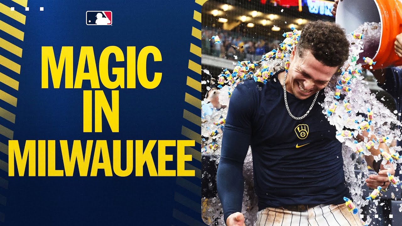 NINE STRAIGHT WINS for the Brewers after Isaac Collins' walk-off home run! 🥞