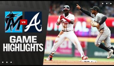 Marlins vs. Braves Game Highlights (8/10/25) | MLB Highlights