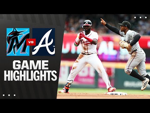 Marlins vs. Braves Game Highlights (8/10/25) | MLB Highlights