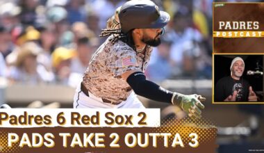 PADRES POSTCAST: Dylan CEASE STRONG as San Diego PADRES BEAT BOSTON Red Sox 6-2, WIN SERIES 2-1
