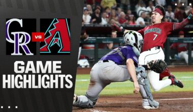 Rockies vs. D-backs Game Highlights (8/10/25) | MLB Highlights