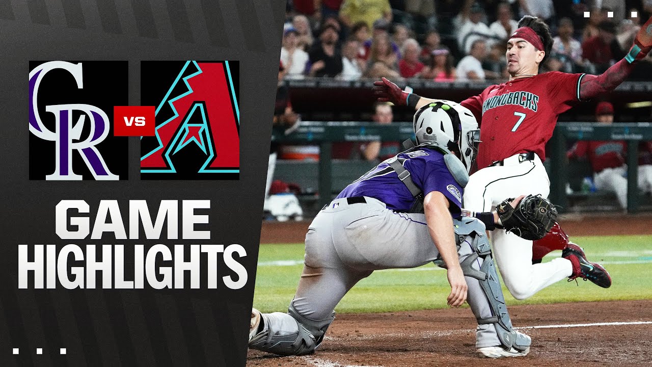 Rockies vs. D-backs Game Highlights (8/10/25) | MLB Highlights