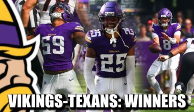 VIKINGS-TEXANS RECAP: WINNERS & WINNERS!
