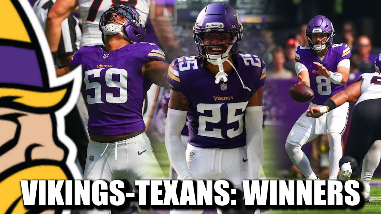 VIKINGS-TEXANS RECAP: WINNERS & WINNERS!