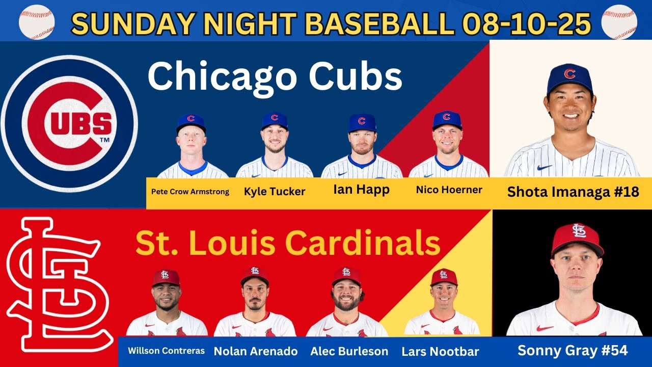 SNB: Chicago Cubs @ St. Louis Cardinals LIVE PLAY-BY-PLAY (08-10-25) #cubs #cardinals