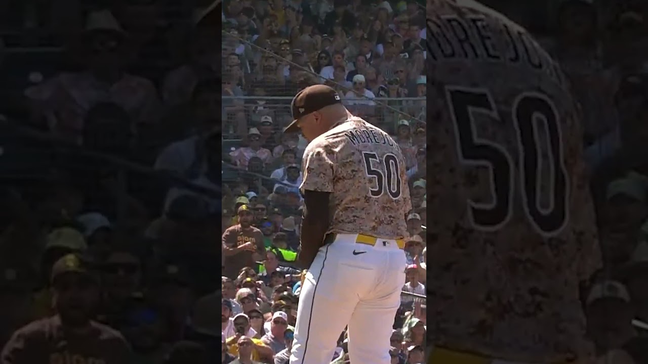 Adrian Morejon escapes the bases-loaded jam with a strikeout!