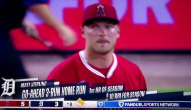 Detroit Tigers' Matt Vierling 3 run home run vs. Los Angeles Angels