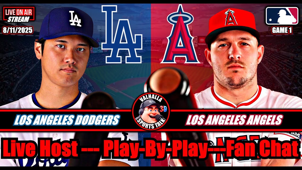 Los Angeles Dodgers vs Los Angeles Angels ⚾ MLB Baseball 🟢 MLB Play By Play LIVE STREAM in 3D.