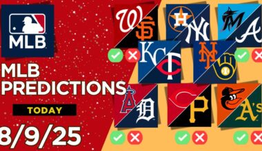 8 MLB Picks & Predictions Today 8/9/25 | MLB Picks Today 8/9/25 | Best MLB Picks