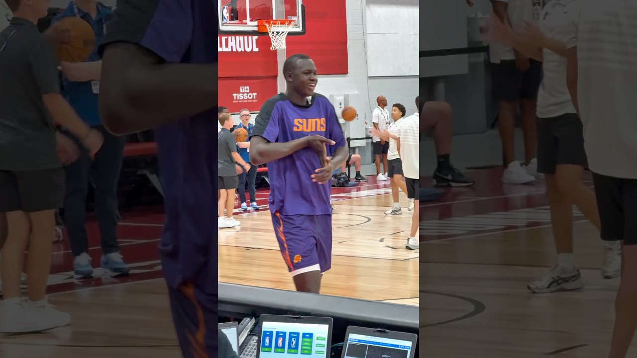 Man Man locked in ☀️🏀 #KhamanMaluach #Phoenix #Suns #Basketball #NBA #Hoops #SummerLeague #ManMan