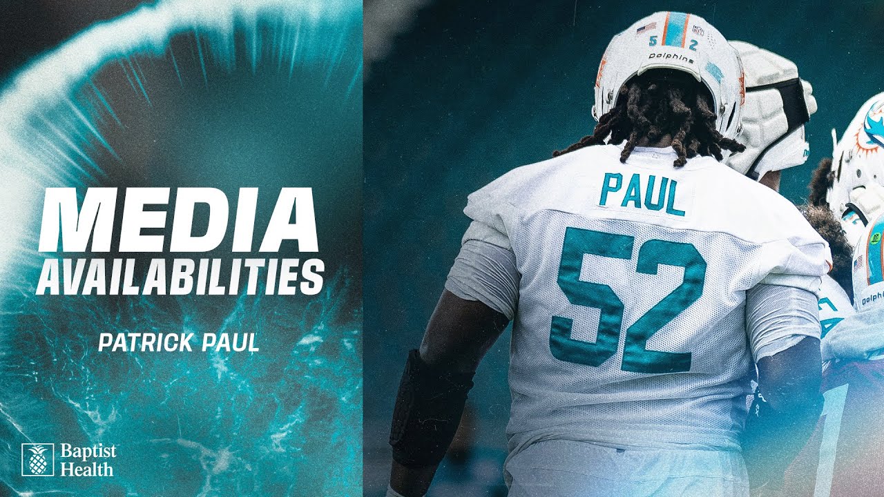 Patrick Paul meets with the media | Miami Dolphins