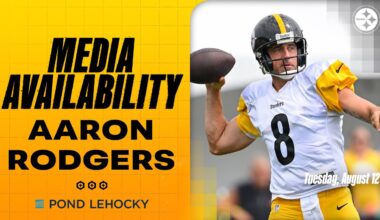 Aaron Rodgers Media Availability (Aug. 12) | Pittsburgh Steelers