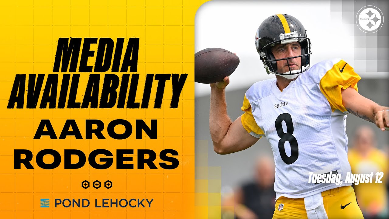 Aaron Rodgers Media Availability (Aug. 12) | Pittsburgh Steelers