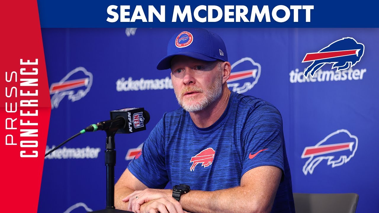 Sean McDermott Gives An Update On James Cook and Joint Practice with the Bears | Buffalo Bills
