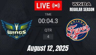 WNBA LIVE: Dallas Wings vs Indiana Fever  – WNBA Regular Season August 12, 2025 | 2K25