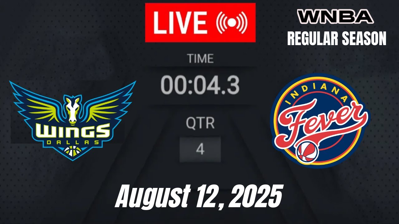WNBA LIVE: Dallas Wings vs Indiana Fever  – WNBA Regular Season August 12, 2025 | 2K25