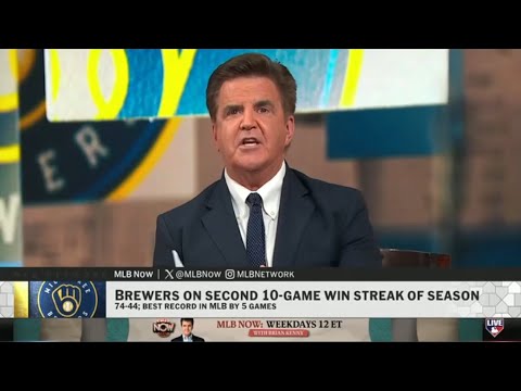 MLB Now | Milwaukee Brewers on second 10-game win streak of season - Brian Kenny reaction