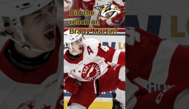 Did the Nashville Predators Reach On Brady Martin At #5 Overall In the 2025 NHL Draft? #nhldraft