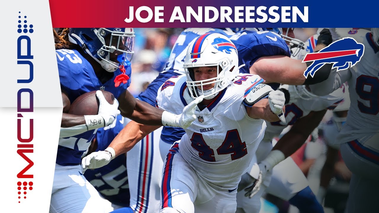 Hometown Kid Joe Andreessen Mic'd Up For Great Performance Against New York Giants! | Buffalo Bills