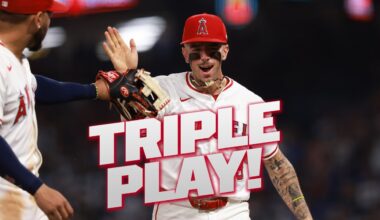 The Los Angeles Angels turn a TRIPLE PLAY 🤯