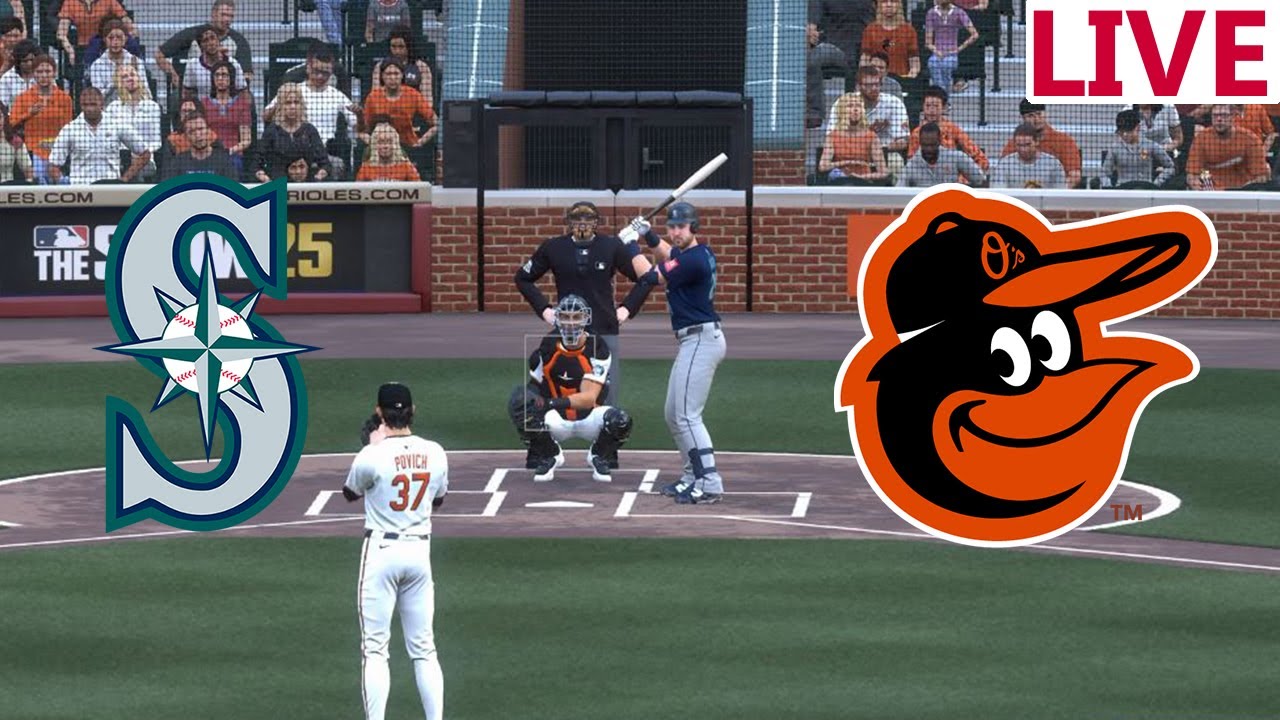 🔴LIVE 🔴Seattle Mariners VS Baltimore Orioles/ August 12 /MLB THE SHOW 25