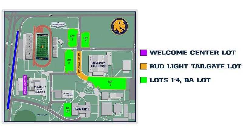Lion Football announces parking and tailgate layout for 2025