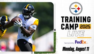 Watch Steelers training camp practice on Monday, August 11 | Pittsburgh Steelers
