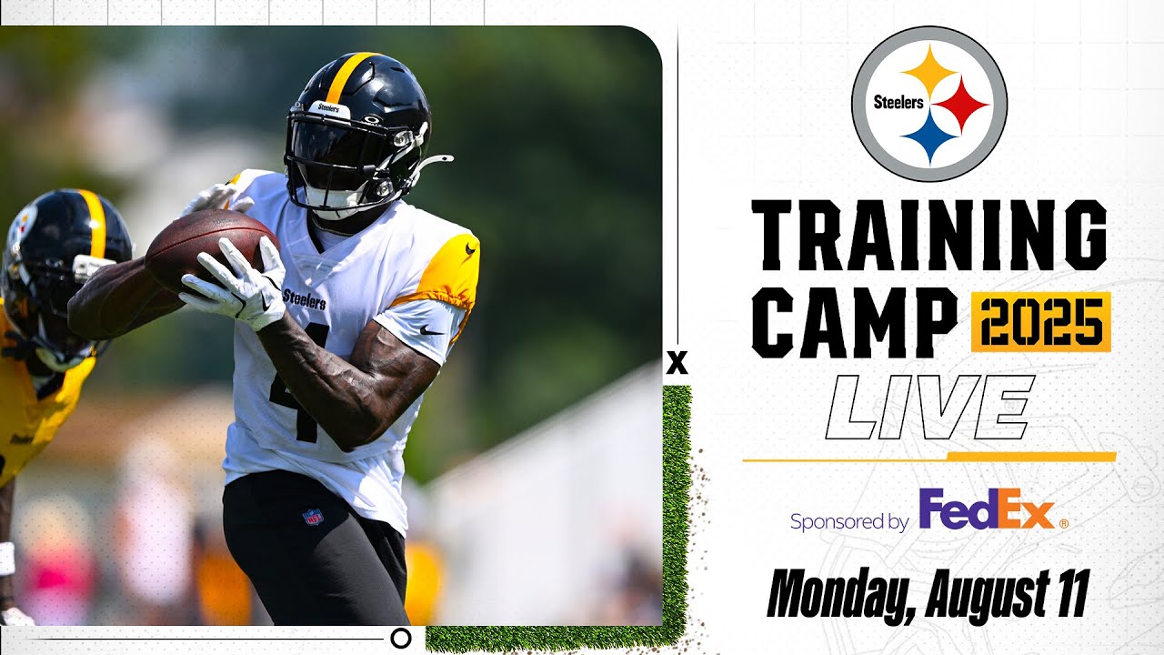 Watch Steelers training camp practice on Monday, August 11 | Pittsburgh Steelers