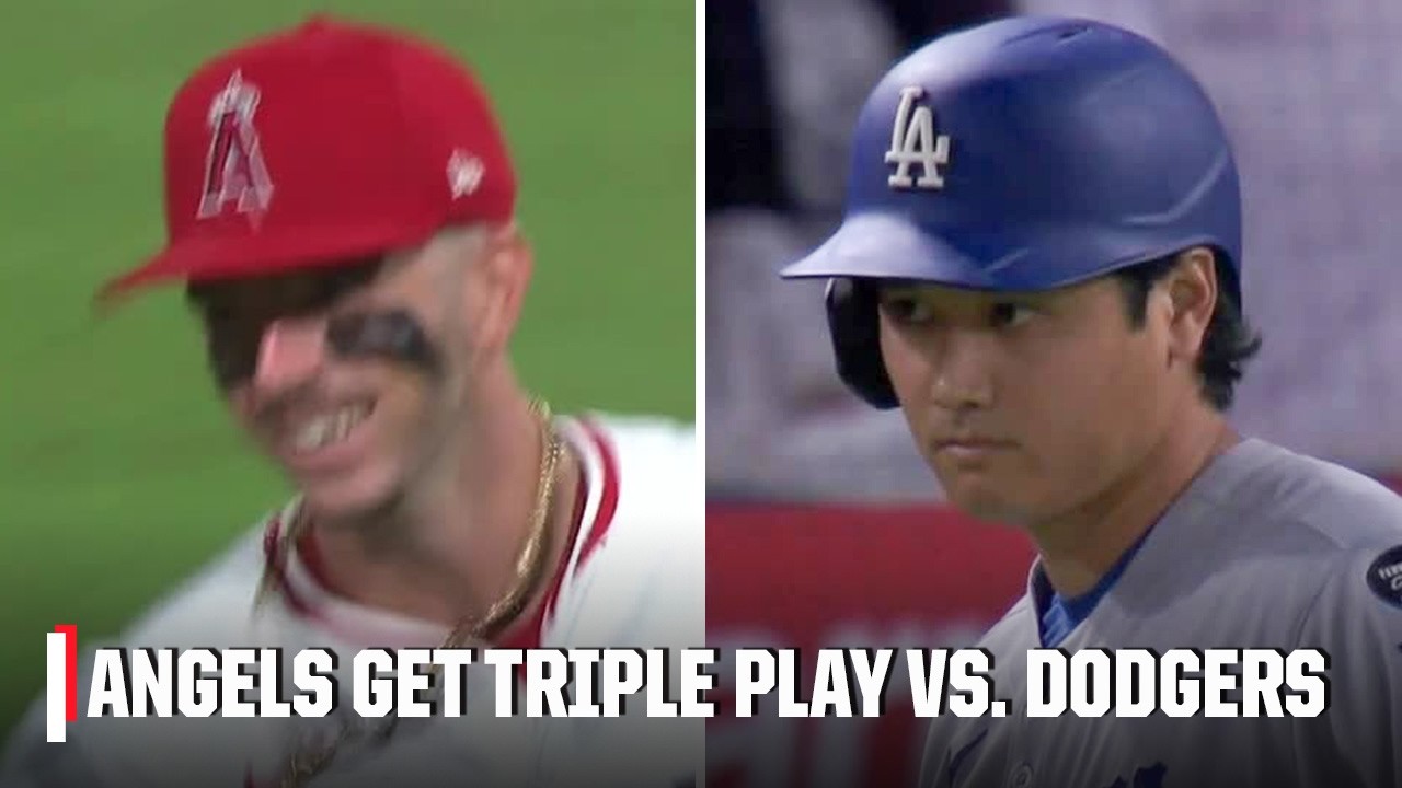 Angels get TRIPLE PLAY off a Shohei Ohtani hit 😱 | ESPN MLB