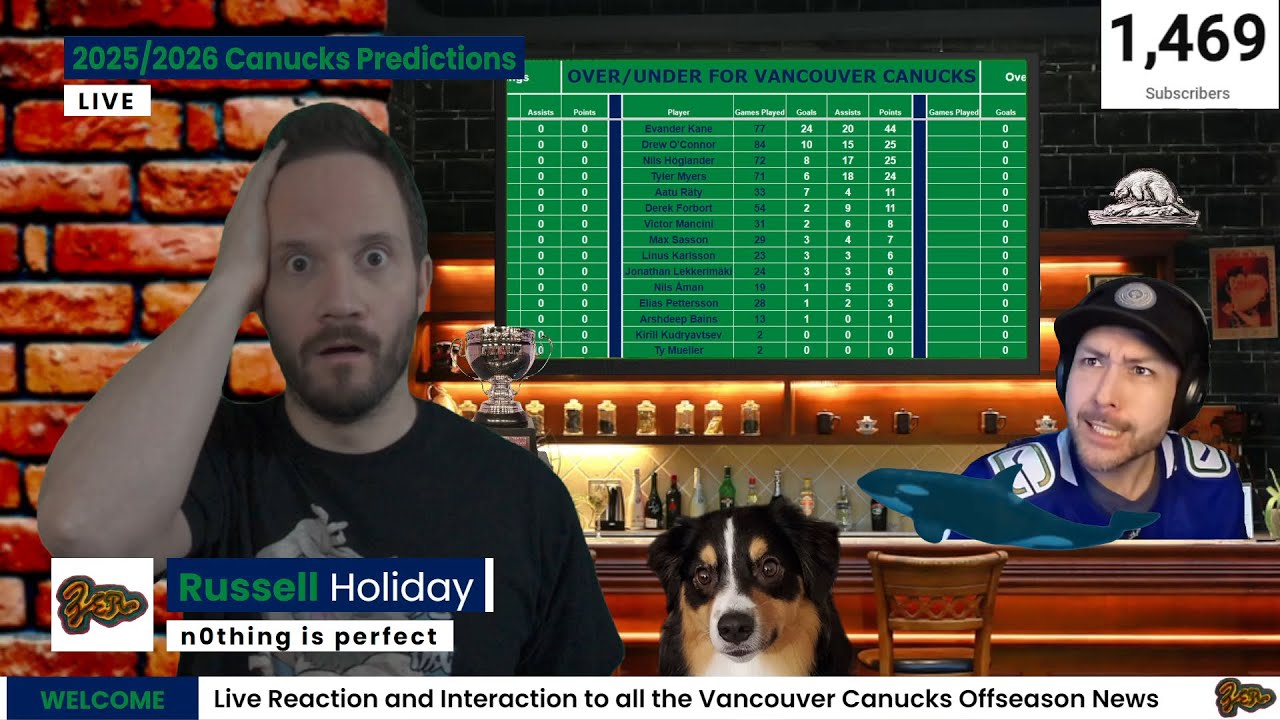 2025/26 Vancouver Canucks Over/Under | Live Reaction, Interaction and Analysis