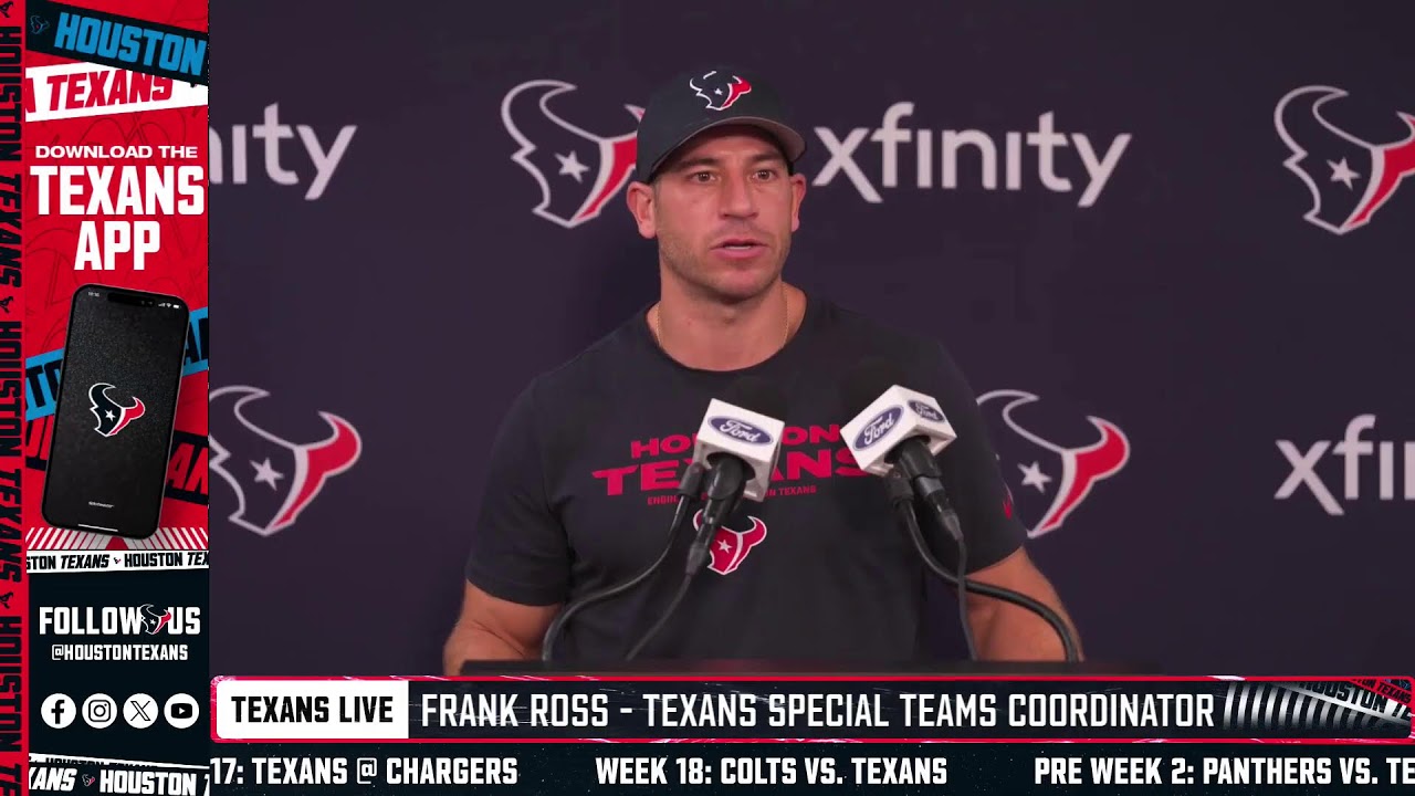 LIVE: Houston Texans Coordinators address the media