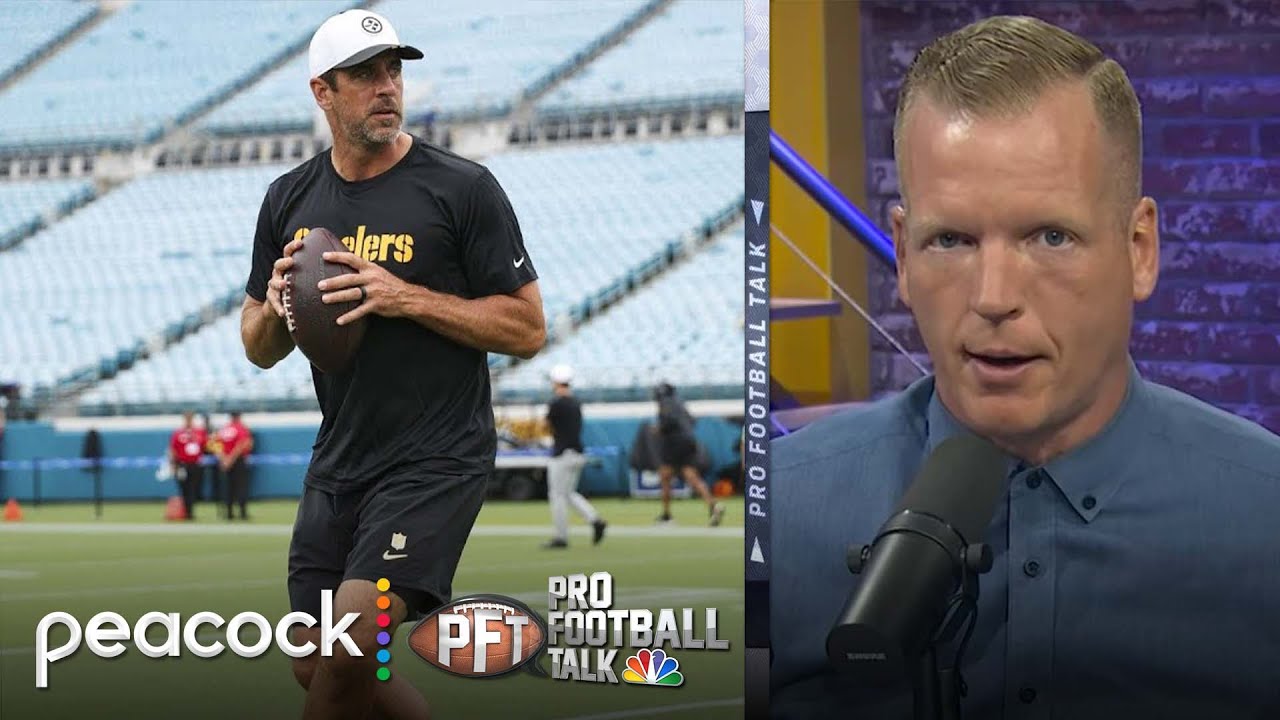 Pittsburgh Steelers downplay Aaron Rodgers' leg wrap at practice | Pro Football Talk | NFL on NBC